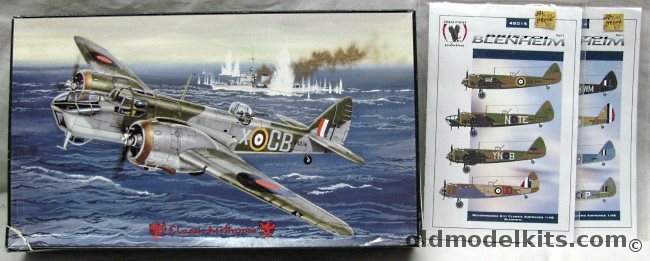 Classic Airframes 1/48 Bristol Blenheim Mk IV/IVF with Eagle Strike Decals (2 sheets) - No. 68 Sq High Ercall 1941 or No. 105 Sq Lossiemouth Late 1941, 436 plastic model kit